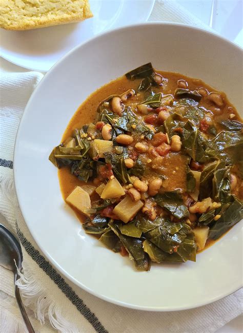 Slow Cooker Vegan Black-Eyed Peas and Collard Greens - Ugly Vegan Kitchen