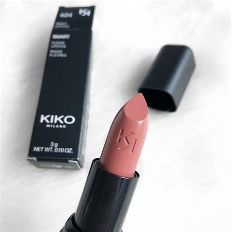 Kiko 404 Rosy Biscuit Lipstick Review | luxuryblush