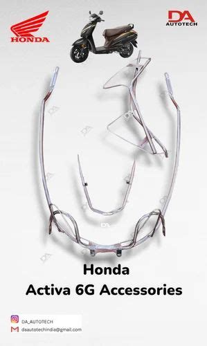 Honda Activa 6g Accessories at Rs 580/set | Steel accessories in New Delhi | ID: 2852051886355