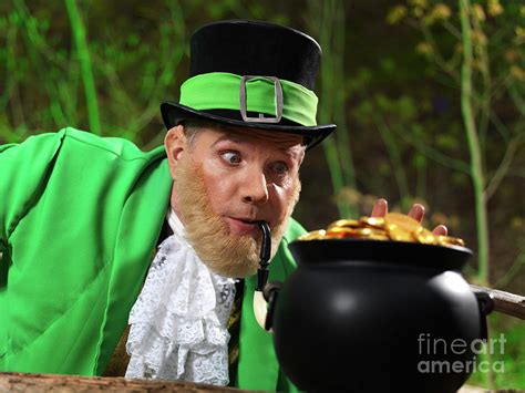 Leprechaun with Pot of Gold Photograph by Maxim Images Exquisite Prints | Fine Art America