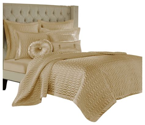 Gold Queen Bedspread - Hanaposy