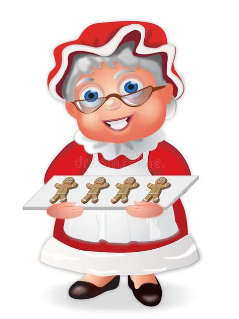 Mrs Claus stock illustration. Illustration of icon, character - 16432317