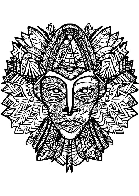 West Africa Coloring Page · Creative Fabrica