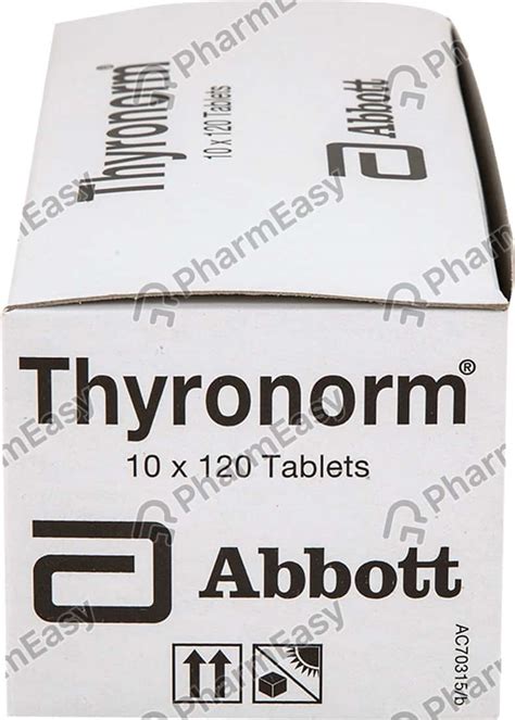 Thyronorm 100 MCG Tablet (120): Uses, Side Effects, Price, Dosage ...