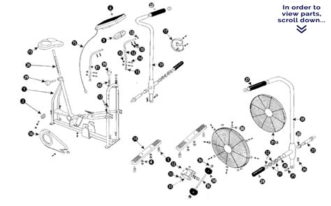 Airdyne Main Frame Parts - Schwinn Airdyne Exercise Bike