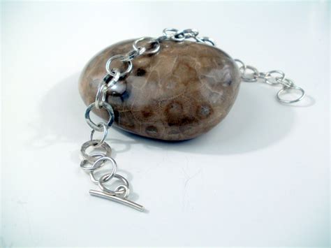 Sterling Silver Charm Bracelet by SilverMooseCreations on Etsy