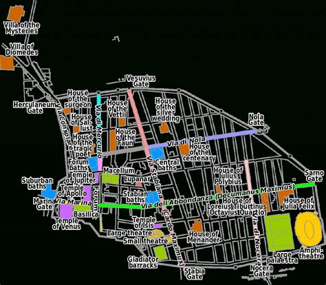 A Map Of Pompeii