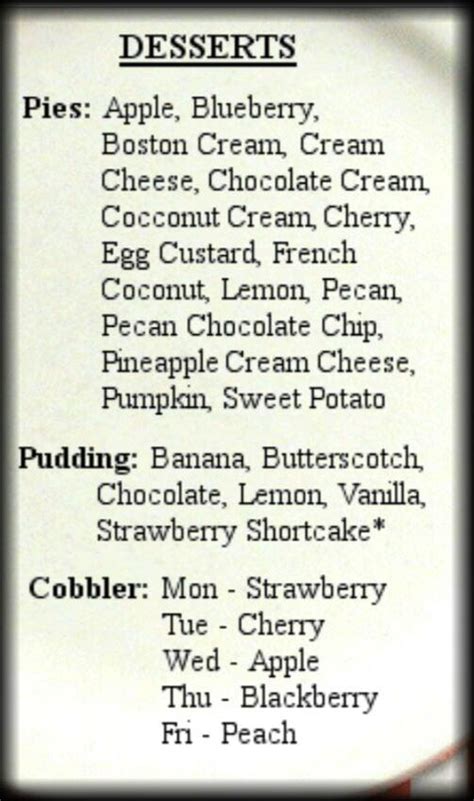 Menu at Matthews Cafeteria, Tucker, Main St