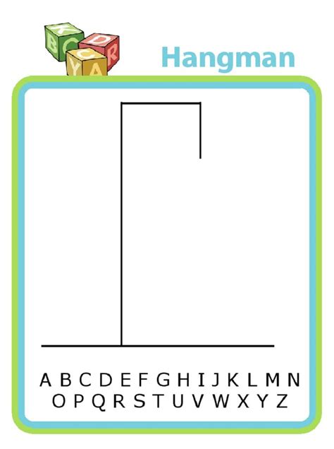 Free Hangman Word Game Worksheets