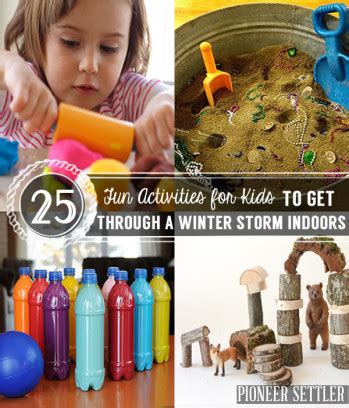 25 Fun Activities for Kids to Get Through a Winter Storm Indoors ...