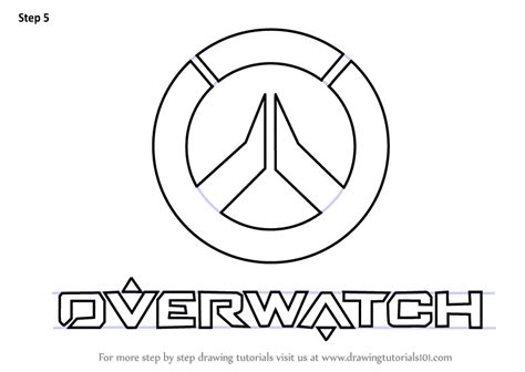 How to Draw Overwatch Logo (Overwatch) Step by Step | DrawingTutorials101.com