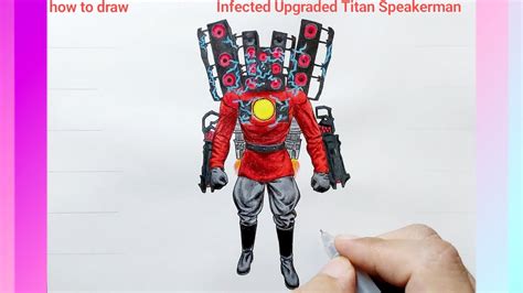 How to draw New Upgraded Corrupted Titan Speakerman - YouTube