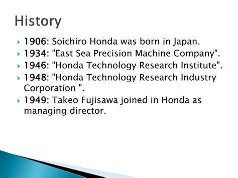 PPT - Honda Motor Company Ltd. PowerPoint Presentation, free download ...