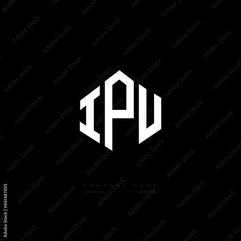 IPU letter logo design with polygon shape. IPU polygon logo monogram. IPU cube logo design. IPU ...