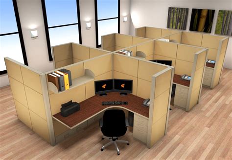 Workstation Desks - 5x6 Cubicle Workstations - Cubicle Systems