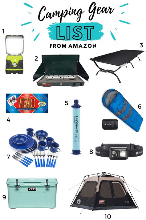 Camping Gear List From Amazon - Cherrington Chatter