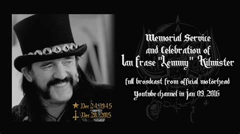 LEMMY KILMISTER - FUNERAL FULL VIDEO - HD BEST QUALITY - YouTube