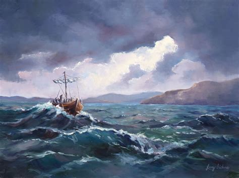 Jesus Calms The Storm Painting at PaintingValley.com | Explore ...