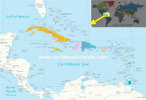 Where in the world are the Caribbean Islands? • CaribbeanIslands.com