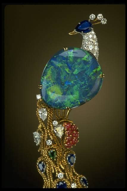 Opal Peacock Brooch - Smithsonian Institution