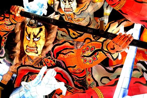 Floats of the Nebuta Festival in Aomori