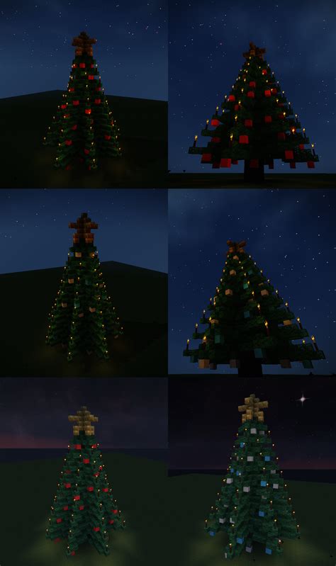 Minecraft Christmas Trees Schematics by Starfighter-Suicune on DeviantArt