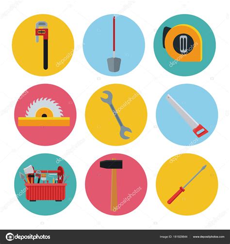 Construction tools icons set Vector Ilustration icon urban Stock Vector Image by ©jemastock ...