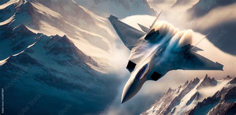 Lockheed Martin F-22 breaks the sound barrier over the swiss alps ...