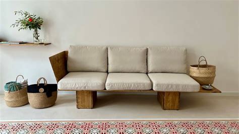 diy Modern Wood Sofa - How to Make a Sofa | Modern wood sofa, Wood sofa, Modern wood