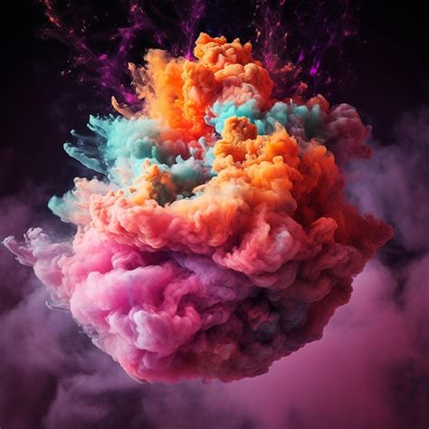 Premium AI Image | A colorful cloud with the word cloud on it