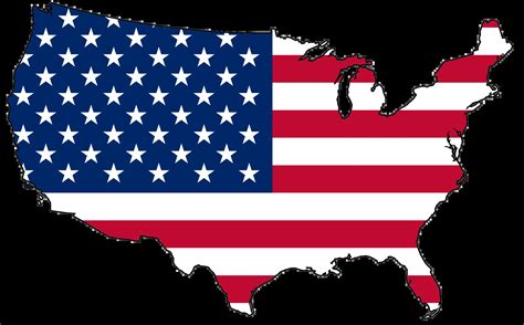 United States Flag Map - MapSof.net