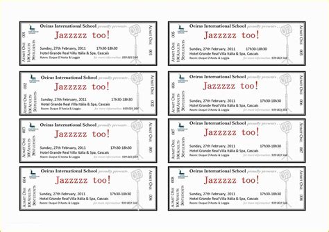 Printable Parking Ticket Template Word