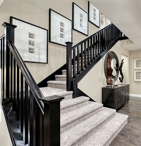 Richmond home. Love the black railing! | Richmond homes, Home, Entry stairs