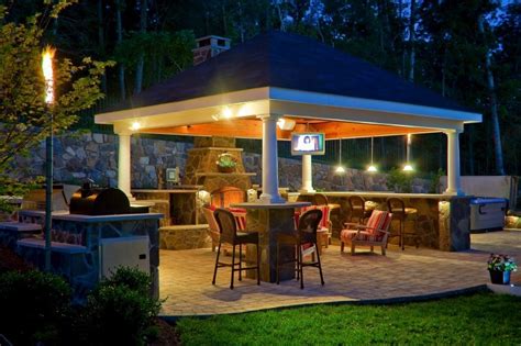 Outdoor kitchen gazebo - 20 combinations of indoor and outdoor ...