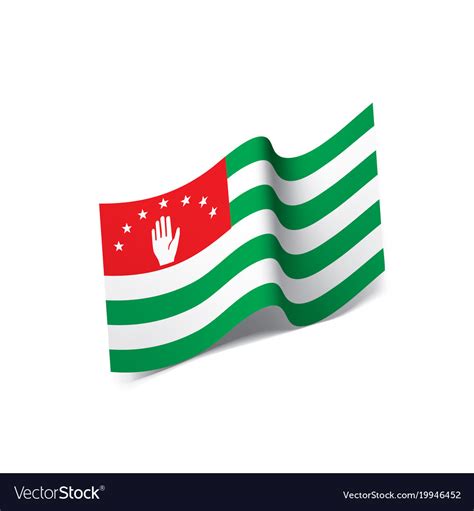 Abkhazia flag Royalty Free Vector Image - VectorStock