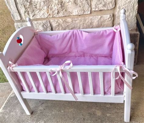 Darling baby crib for Bitty Baby’s & more. Will come disassembled for best shipping packaging ...