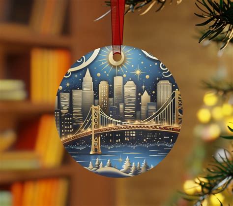 NYC Christmas Ornaments, New York City, Holiday Decor, Christmas Gift ...