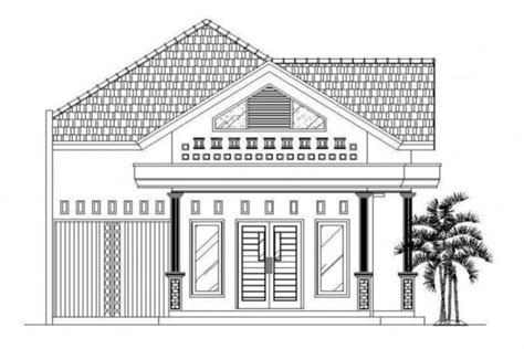 Sketsa Gambar Rumah