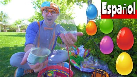 Aprende los Animales de la Granja para Niños con Blippi Español | Bingo de Búsqueda de Huevos ...