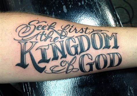 matthew 6 33 tattoo - karnivalofthearts