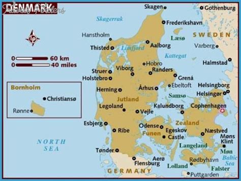 Odense Denmark Funen Map - TravelsFinders.Com