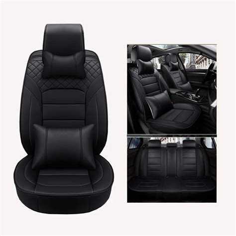 Luxury PU Leather Car Seat Covers Universal Full Seat Covers for Audi A3 A4 B6 B8 B7 B5 A6 C5 C6 ...