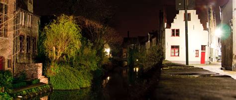 Bruges Canal By Night | Our B&B was in the northern part of … | Flickr