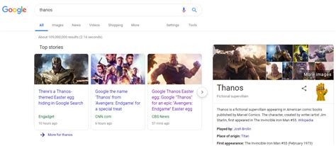 Google 'Thanos' For An 'Avengers: Endgame' Easter Egg - CBS Los Angeles