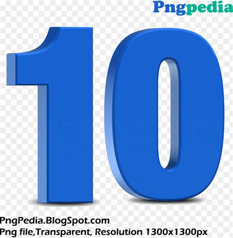 blue 3d numbers set 10 ten - blue number 10 3d PNG image with ...