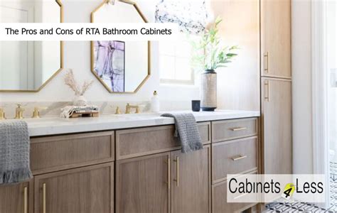 The Pros and Cons of RTA Bathroom Cabinets