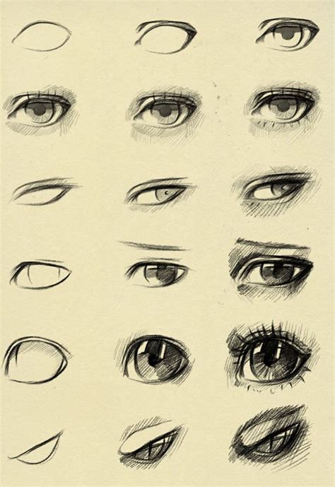 Eyes reference by ryky on DeviantArt | Sketches, Eye drawing tutorials ...