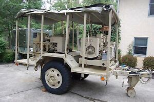 14KW-10KW MEP 002A Military Generator 2 Units Trailer Mounted rebuilt ...