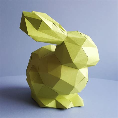 Rabbit, Papercraft, Home Decoration, Paper Animals,rabbit Kit ...