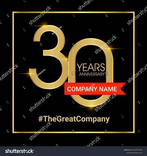 30 Years Anniversary Logo Celebrations Concept Stock Vector (Royalty Free) 2163757549 | Shutterstock